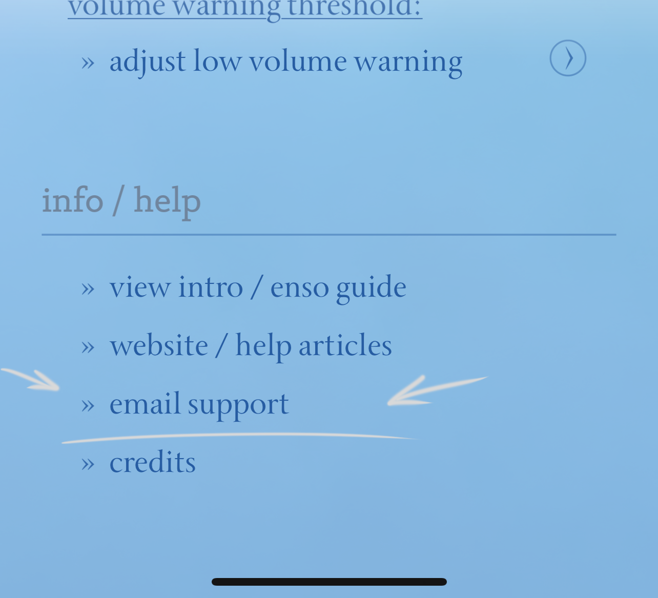 Click “email support.”