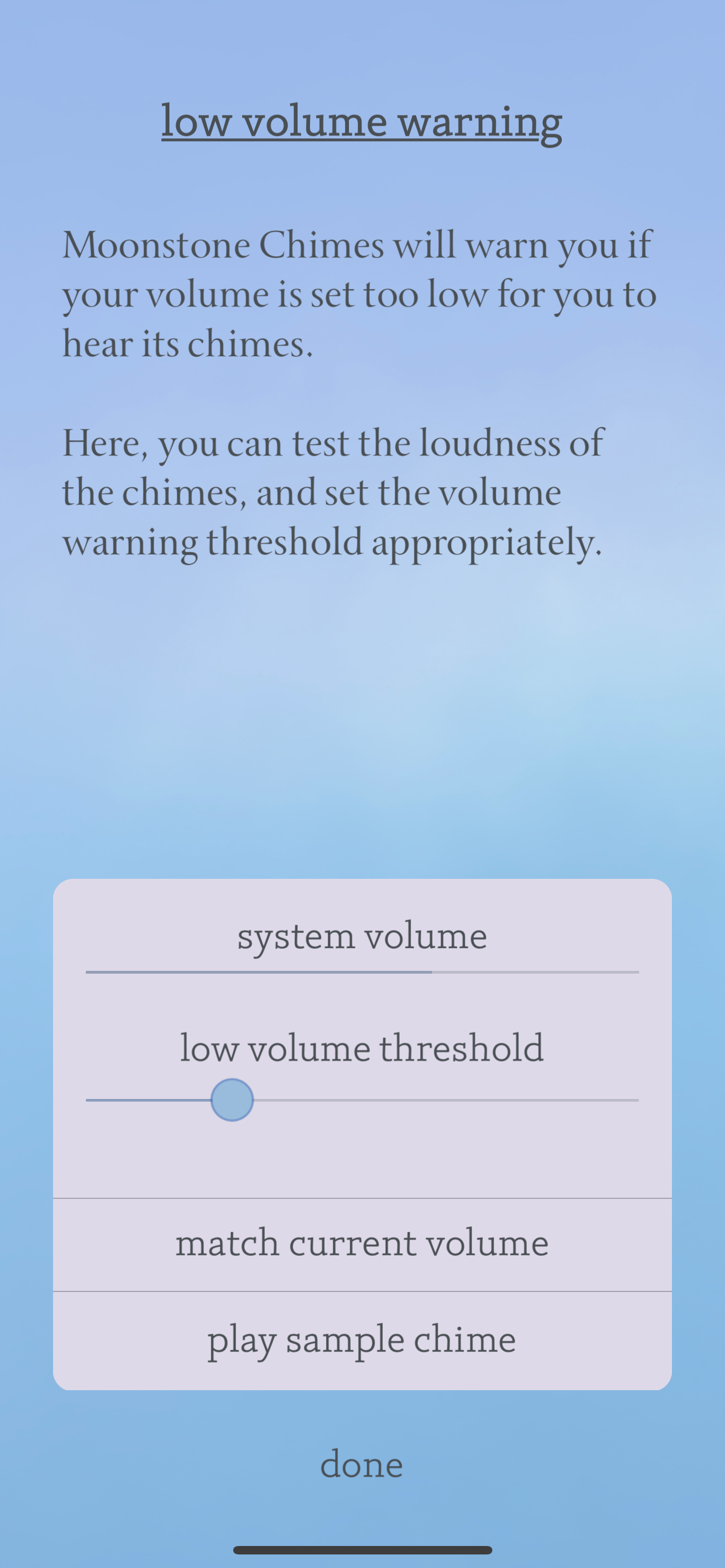 Adjusting the low-volume threshold.